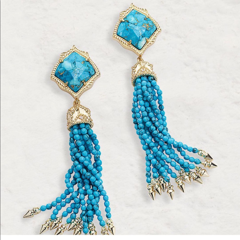 Kendra Scott Turquoise Misha Earrings